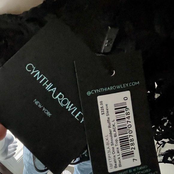 Cynthia Rowley ruffle lace sleeve top - Picture 11 of 11